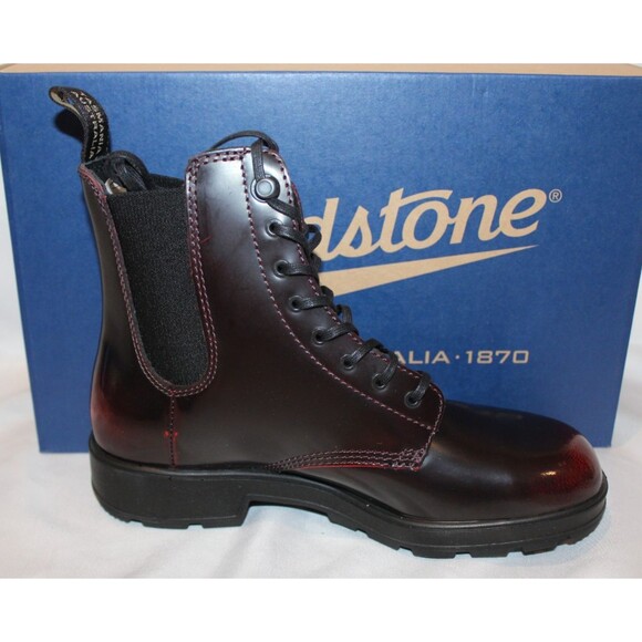 Blundstone Women's Leather Lace Up Gore Boots 2220 Bordeaux NIB - Picture 5 of 7